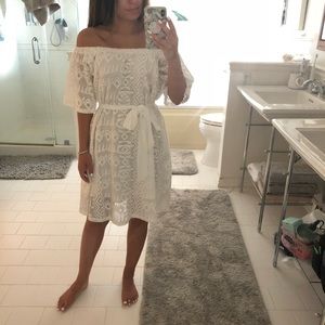 Banana Republic white dress